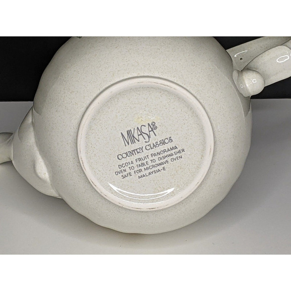 Mikasa Country Classics FRUIT PANORAMA Tall Coffee Pot 6 Cup DC014 EUC - Picture 2 of 16